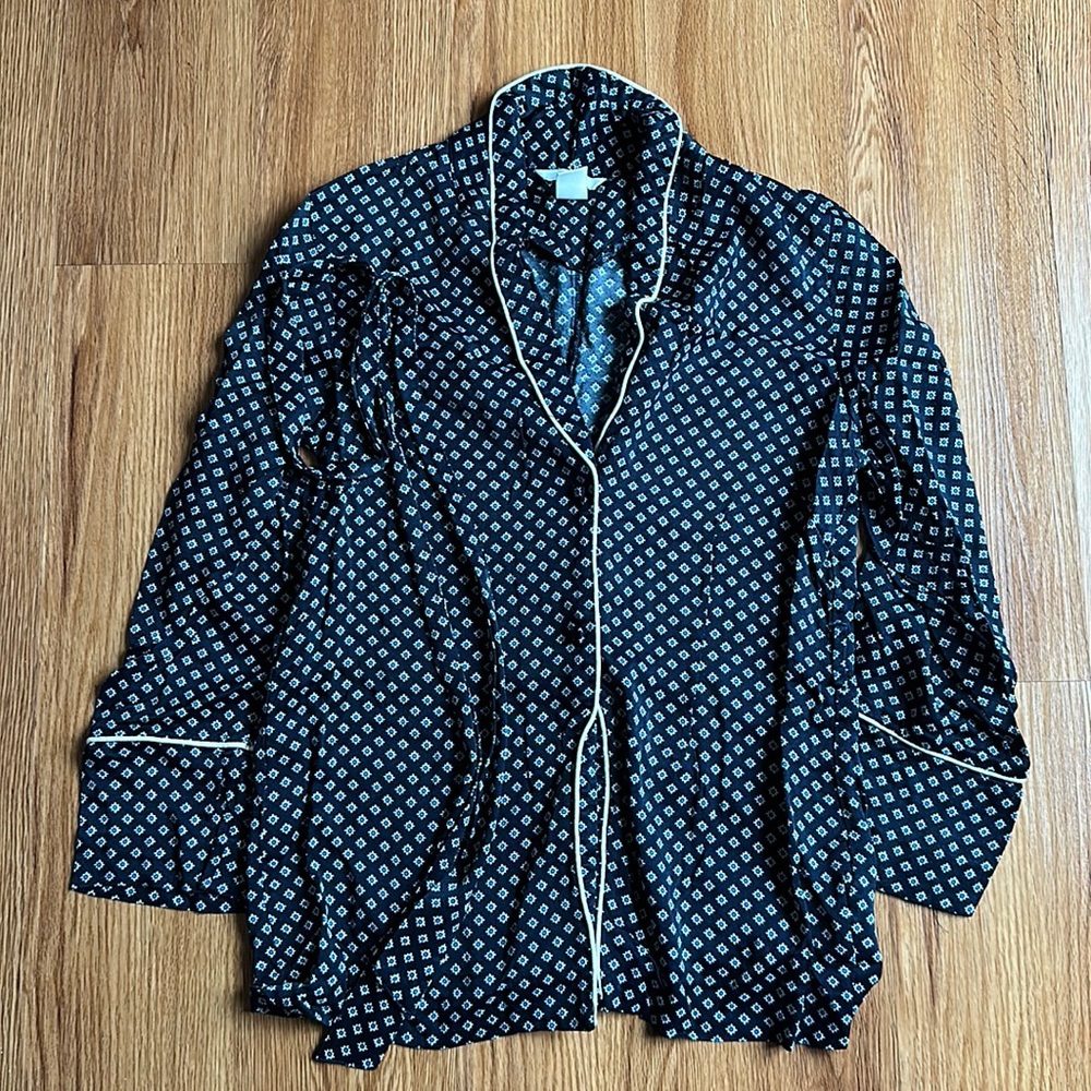 H&M silky pajama set size 0 like new
